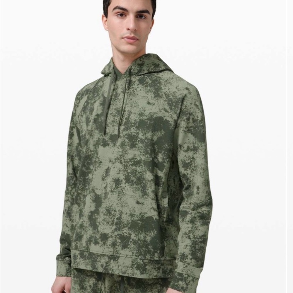 Lululemon City Sweat Men's Green Camouflage Hoodie